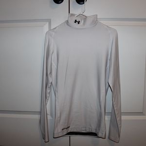 White Under Armour Compression Turtle Neck